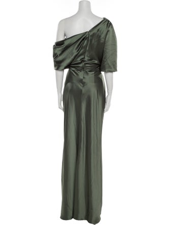 Amsale One-Shoulder Long Dress