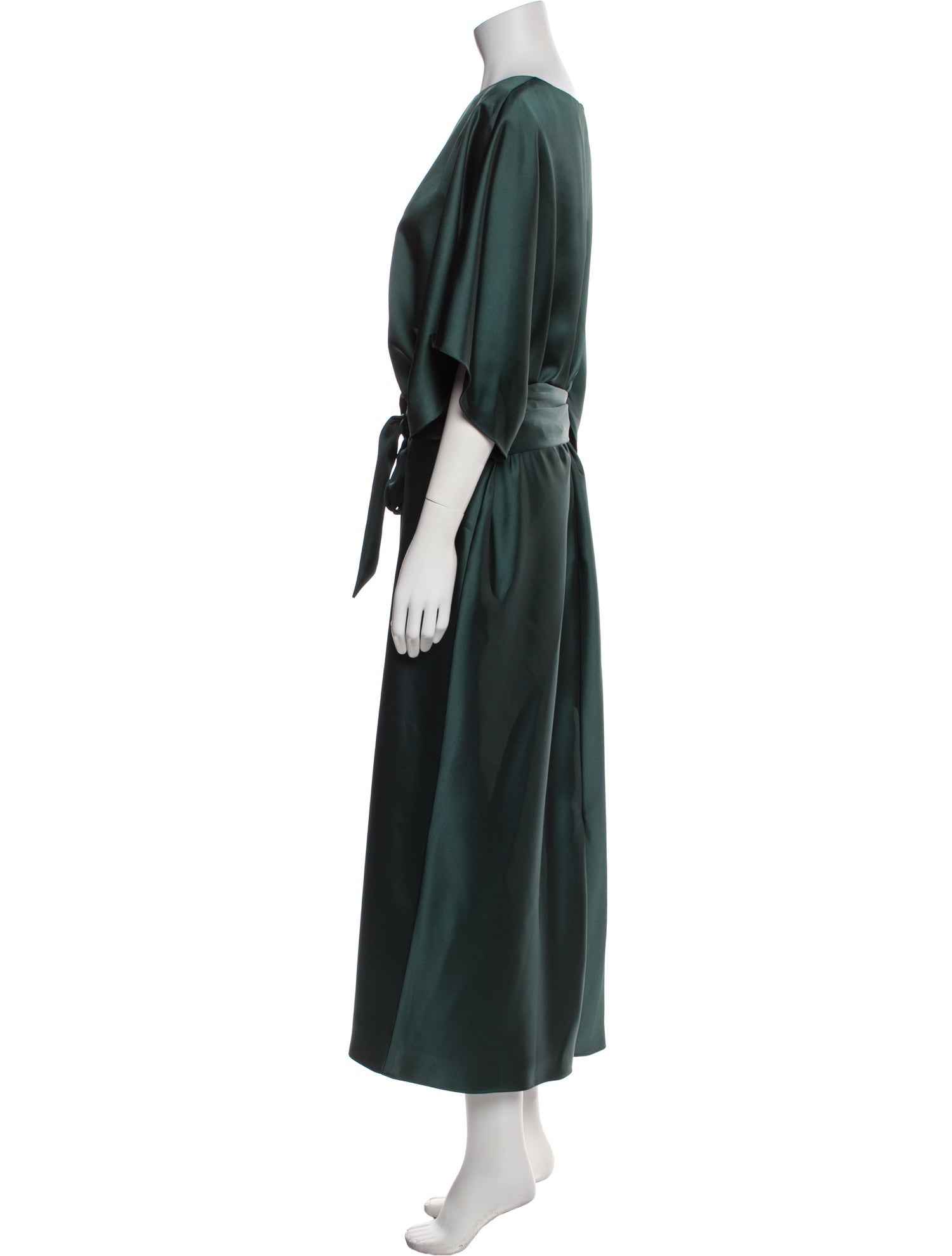 Amsale Bateau Neckline Long Dress