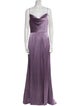 Amsale Cowl Neck Long Dress