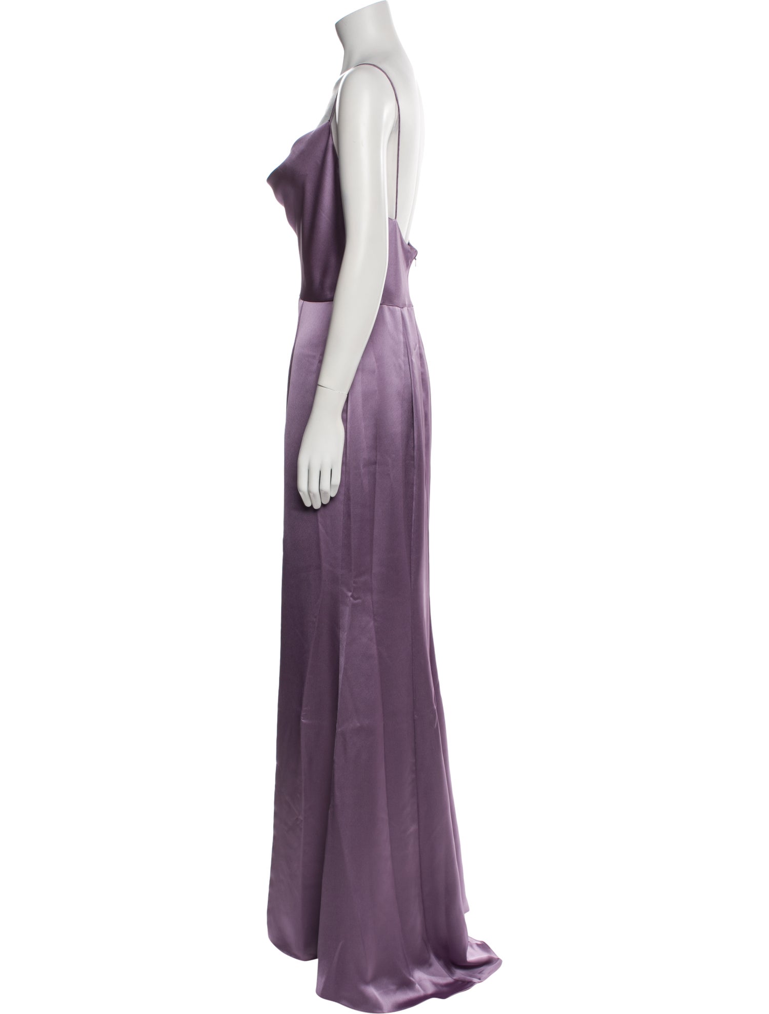 Amsale Cowl Neck Long Dress