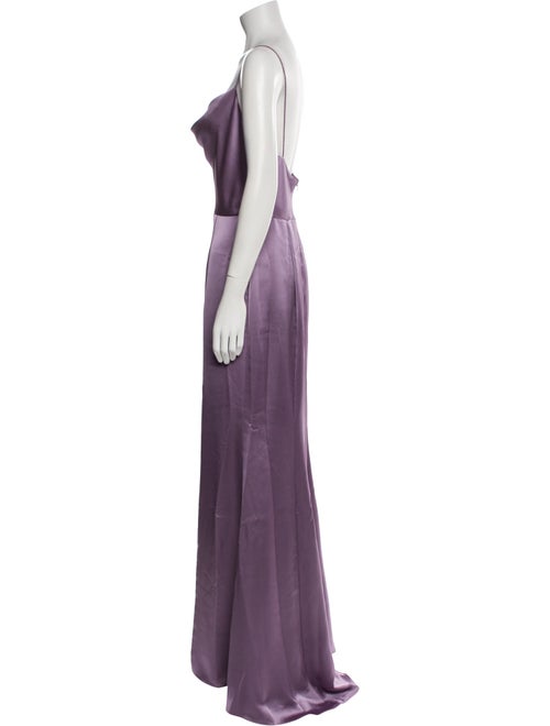 Amsale Cowl Neck Long Dress