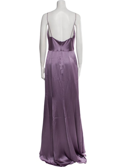 Amsale Cowl Neck Long Dress