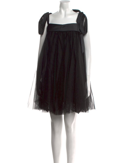 Amsale Square Neckline Knee-Length Dress