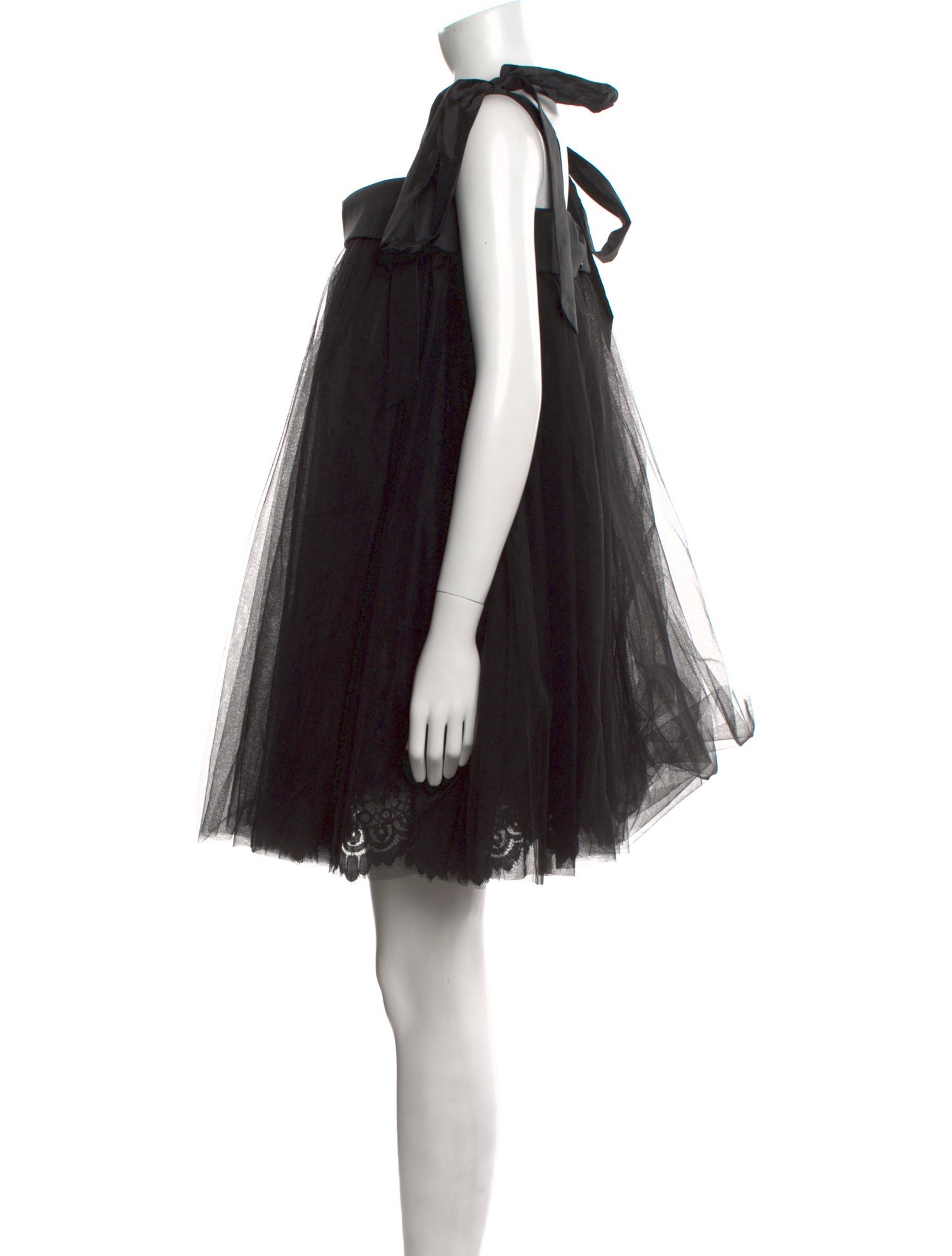 Amsale Square Neckline Knee-Length Dress