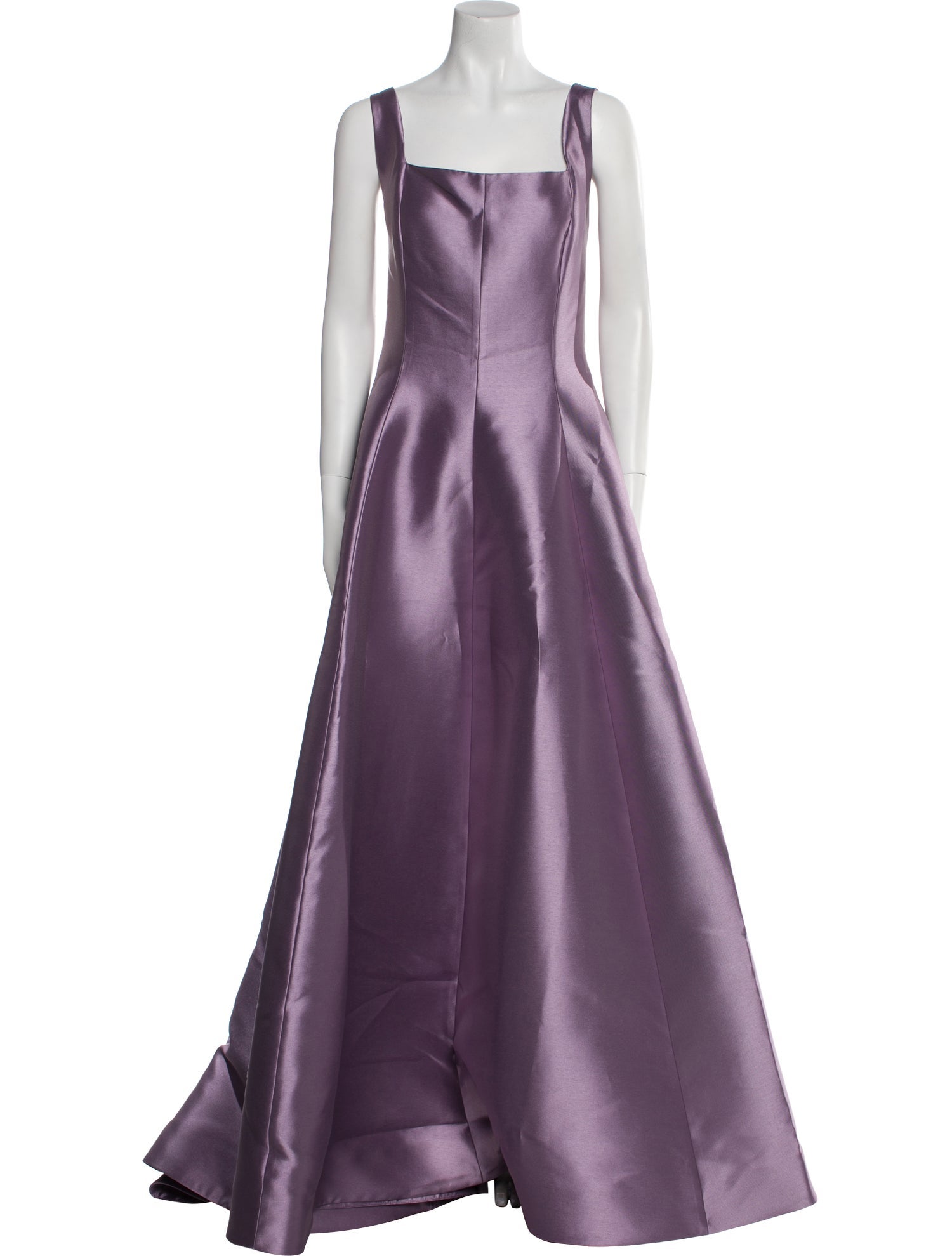 Amsale Square Neckline Long Dress