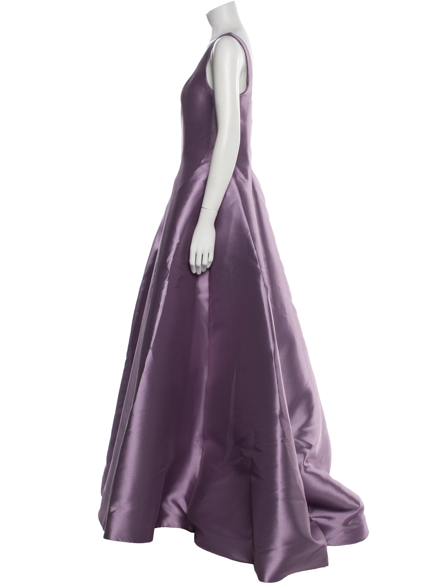 Amsale Square Neckline Long Dress