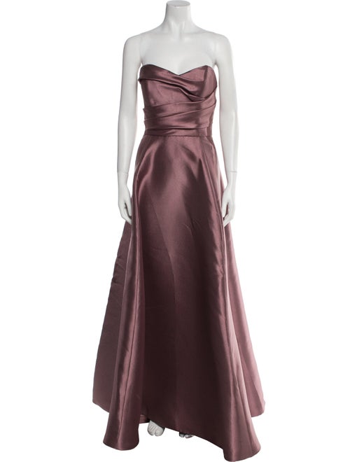 Amsale Strapless Long Dress