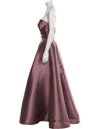 Amsale Strapless Long Dress
