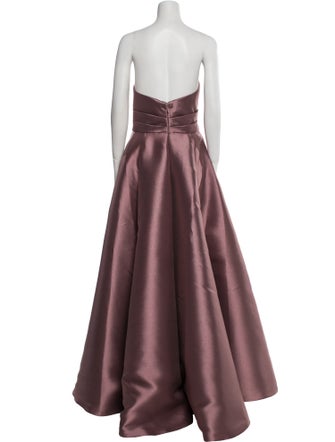 Amsale Strapless Long Dress