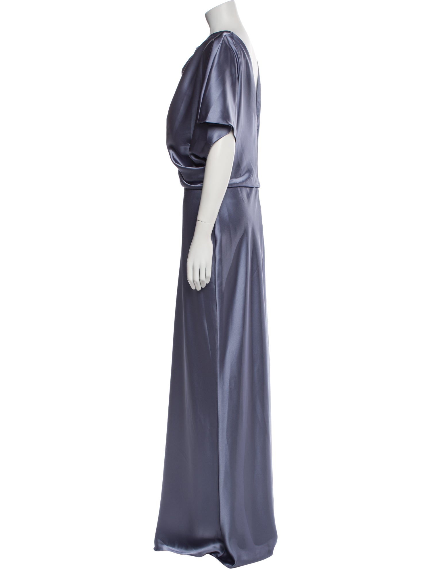 Amsale Cowl Neck Long Dress