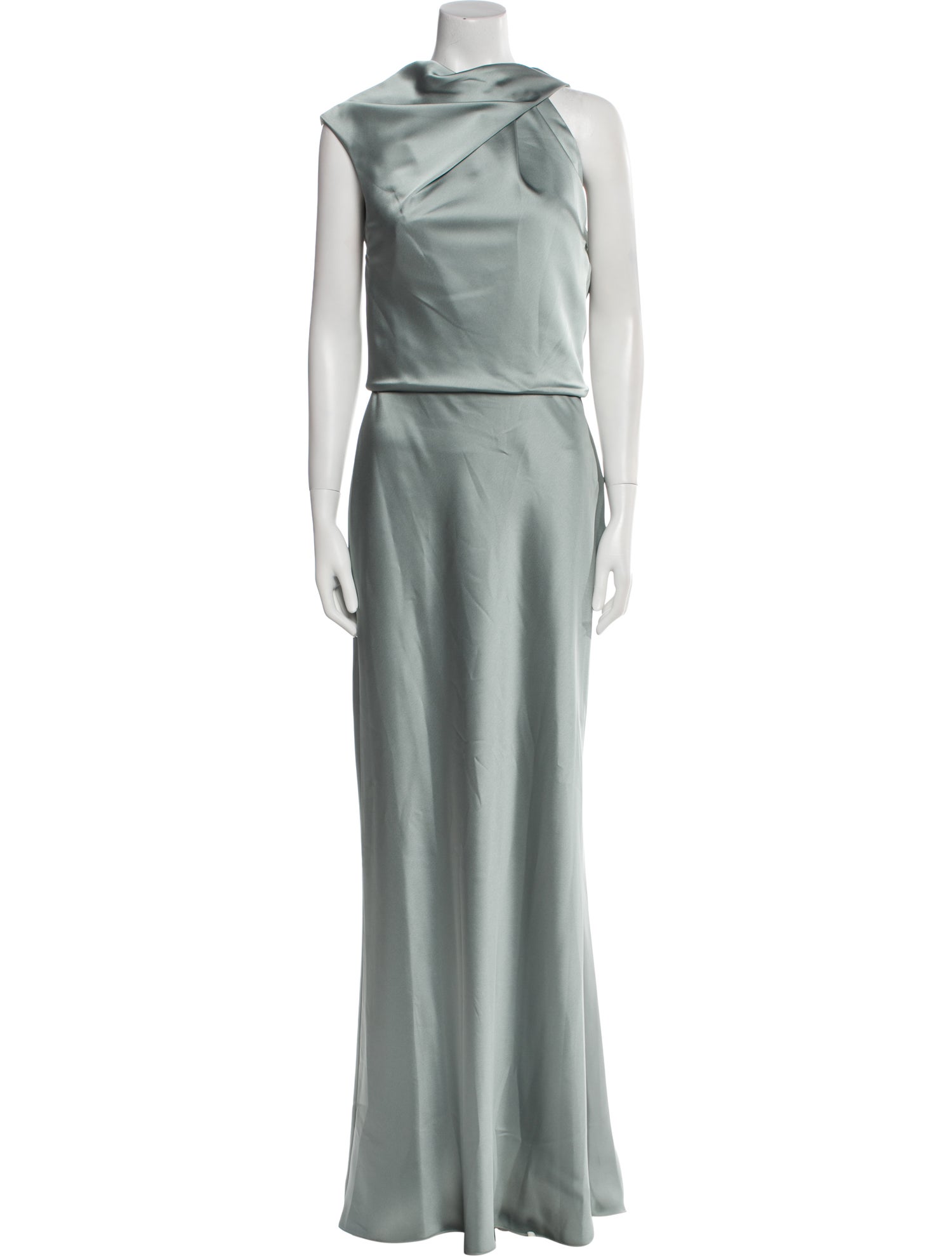 Amsale One-Shoulder Long Dress