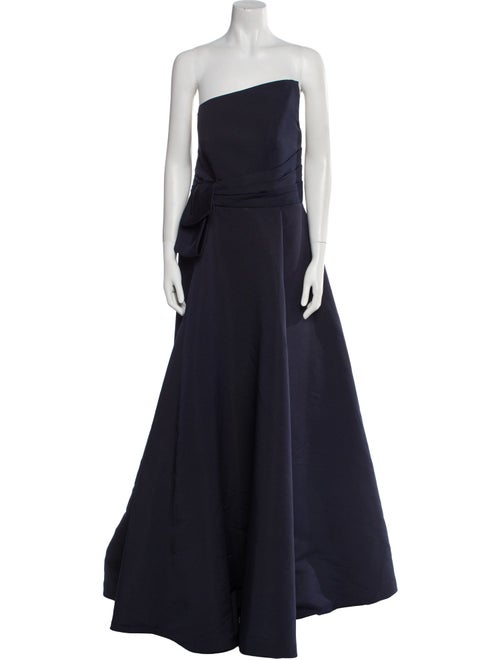 Amsale Strapless Long Dress