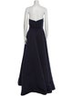 Amsale Strapless Long Dress