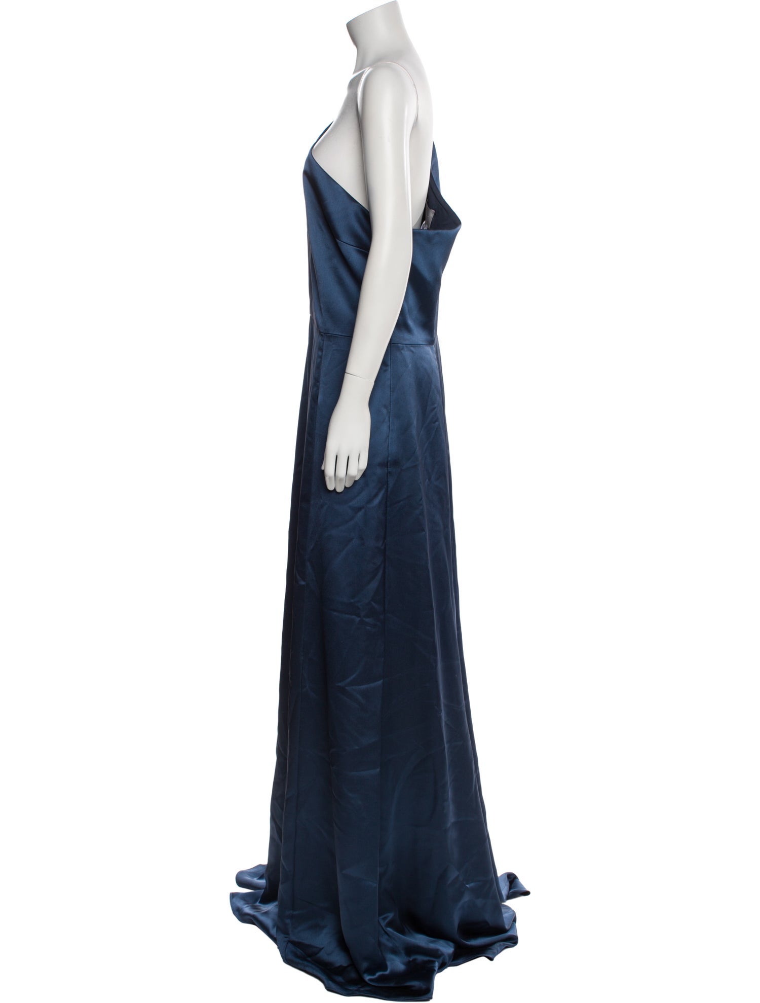 Amsale One-Shoulder Long Dress