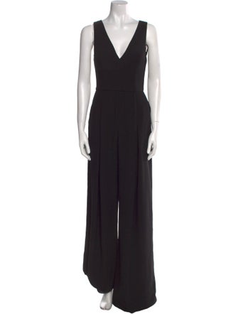 Amsale V-Neck Jumpsuit