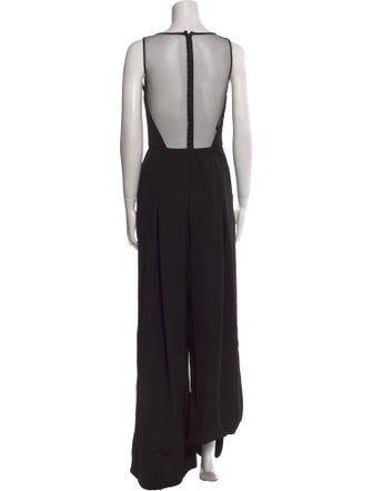 Amsale V-Neck Jumpsuit