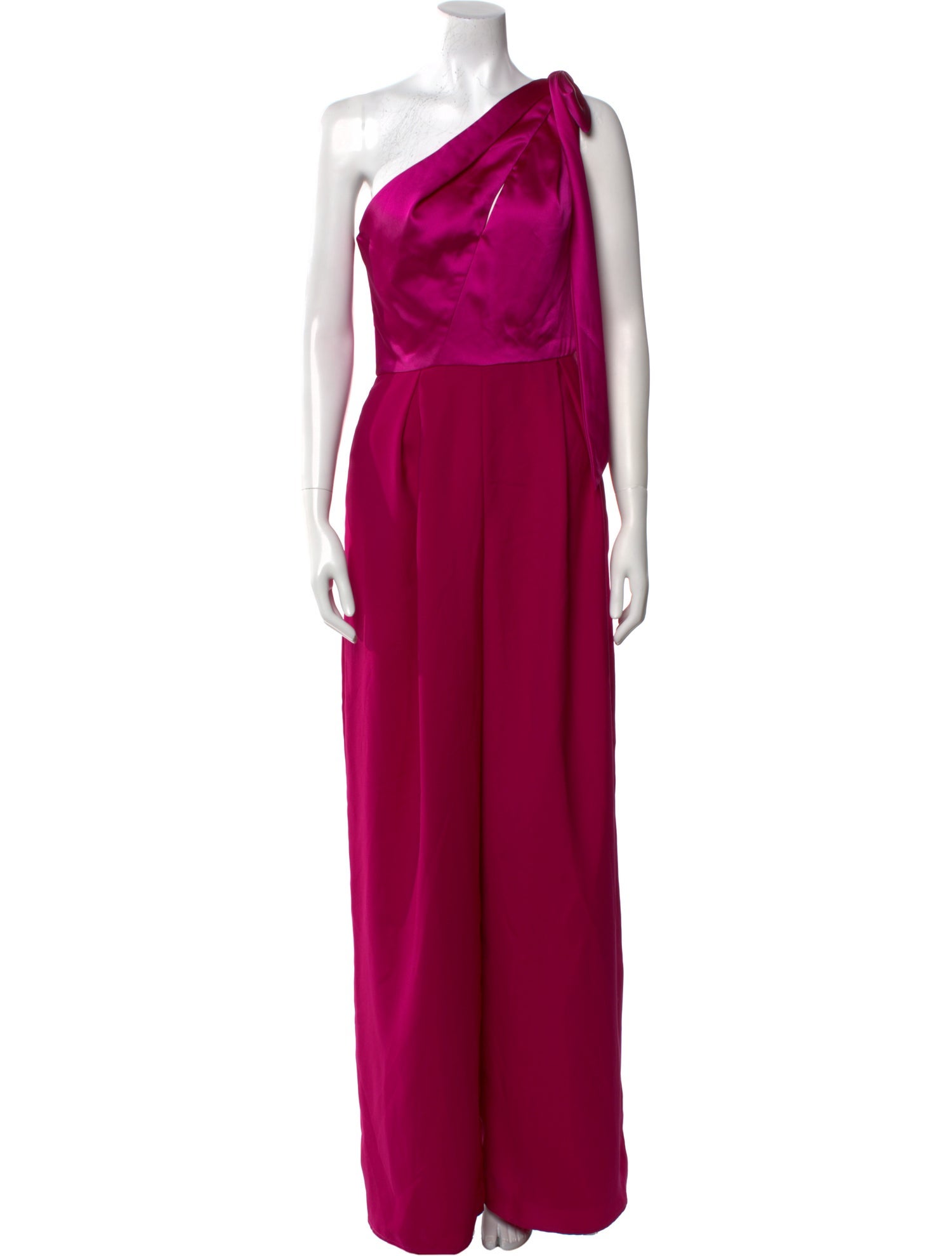 Amsale One-Shoulder Jumpsuit