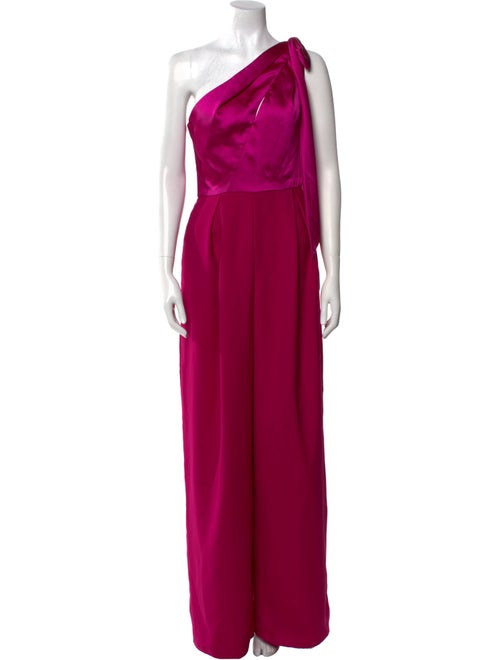 Amsale One-Shoulder Jumpsuit