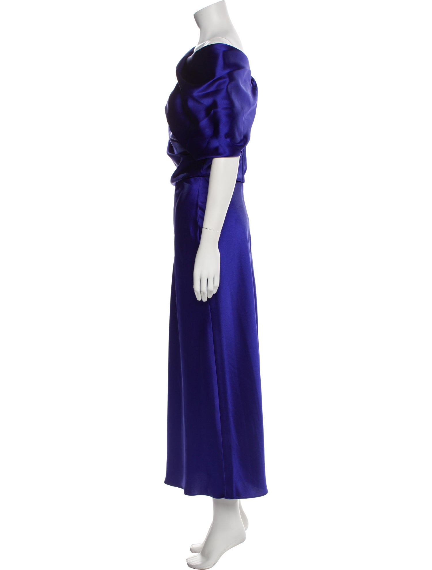 Amsale Cowl Neck Long Dress