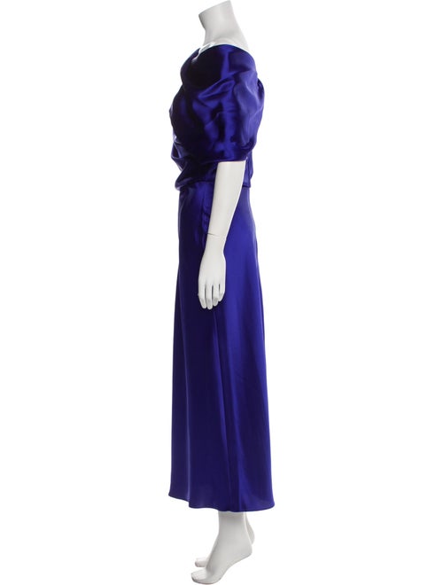 Amsale Cowl Neck Long Dress