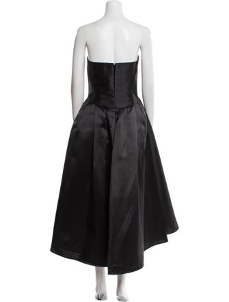 Amsale Strapless Long Dress