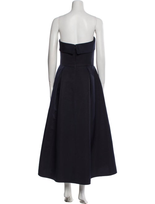 Amsale Strapless Midi Length Dress