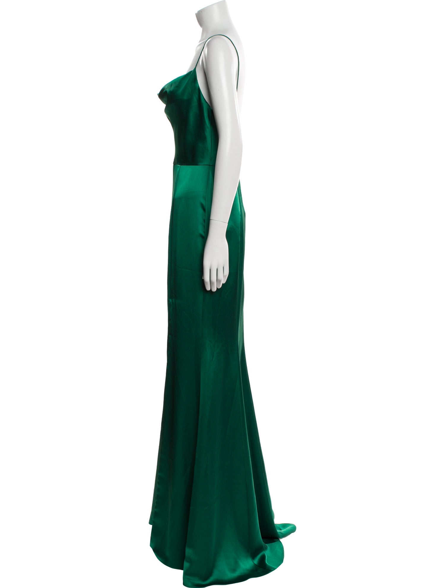 Amsale Cowl Neck Long Dress