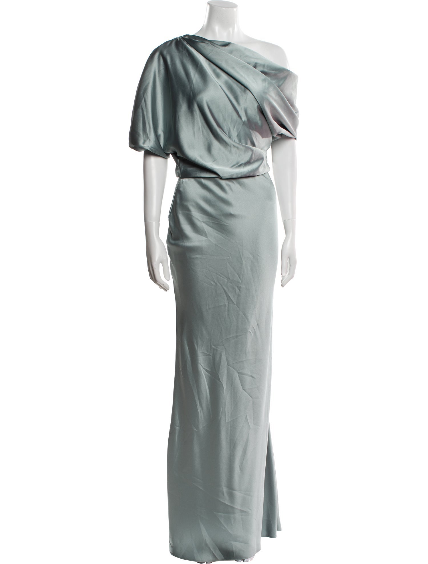 Amsale One-Shoulder Long Dress