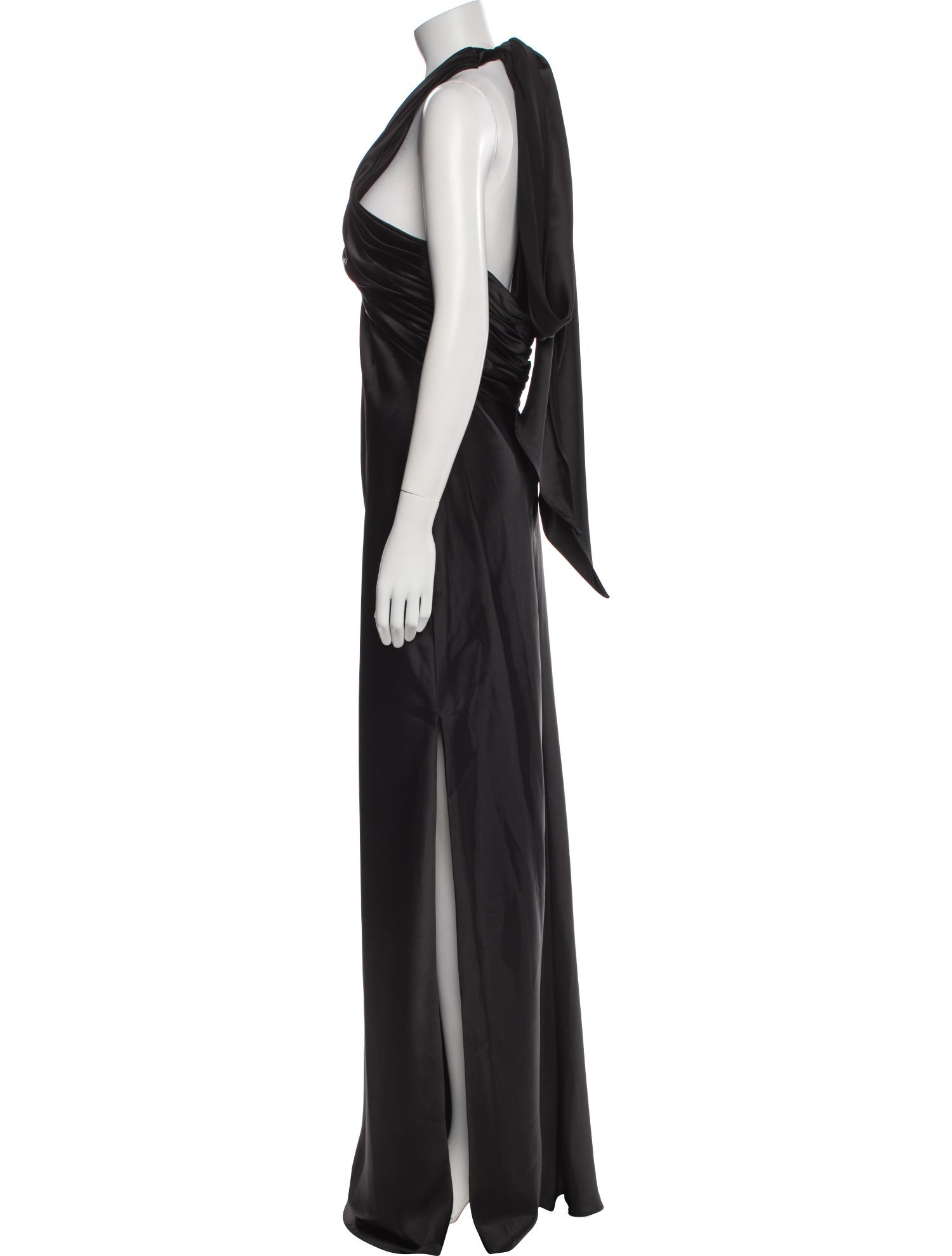 Amsale Halterneck Long Dress