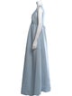 Amsale V-Neck Long Dress