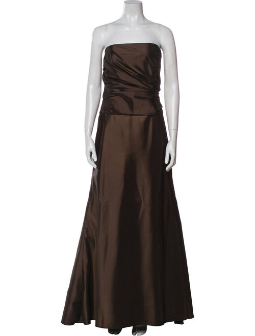Amsale Strapless Long Dress