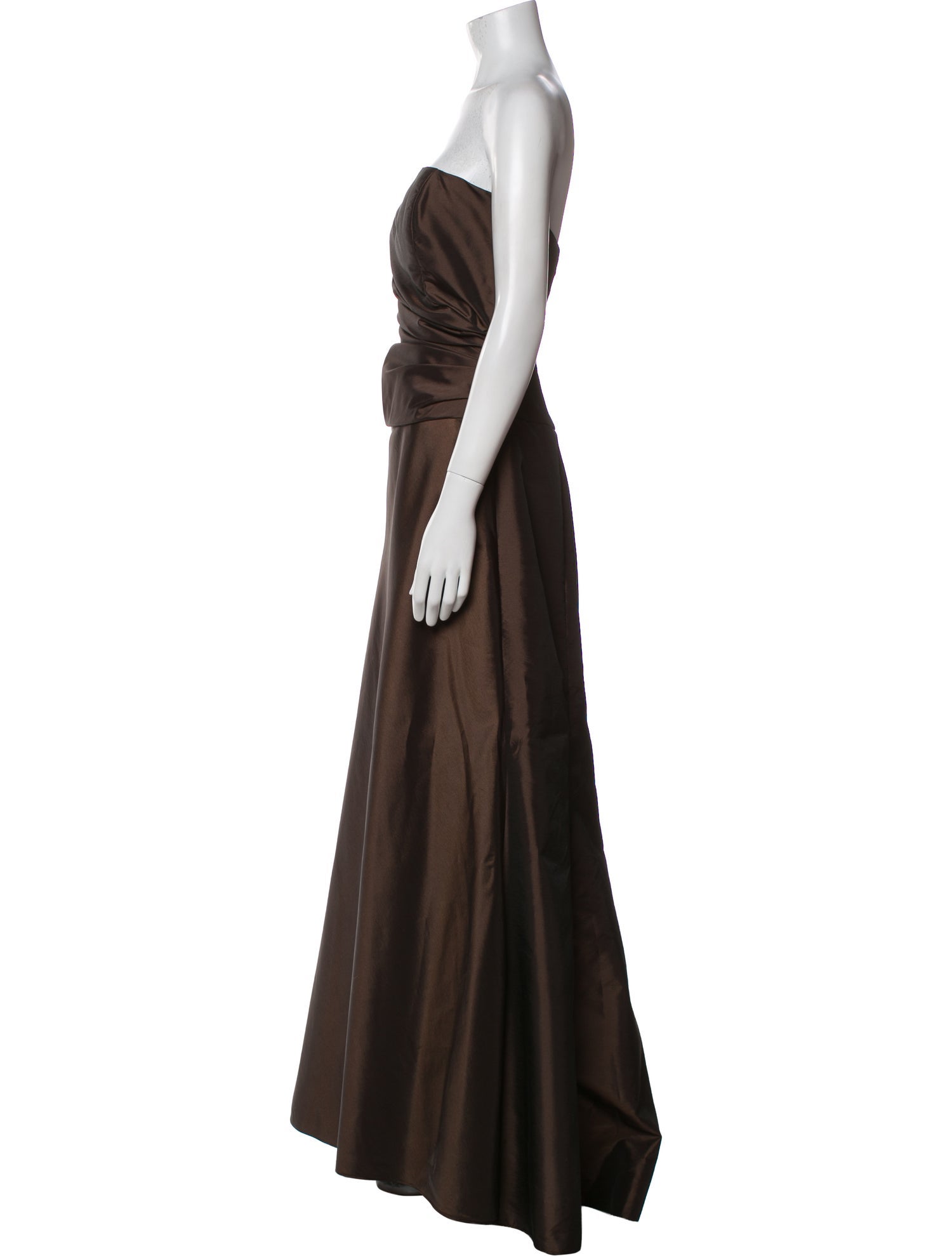 Amsale Strapless Long Dress