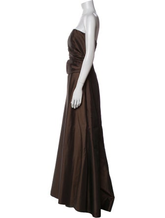 Amsale Strapless Long Dress