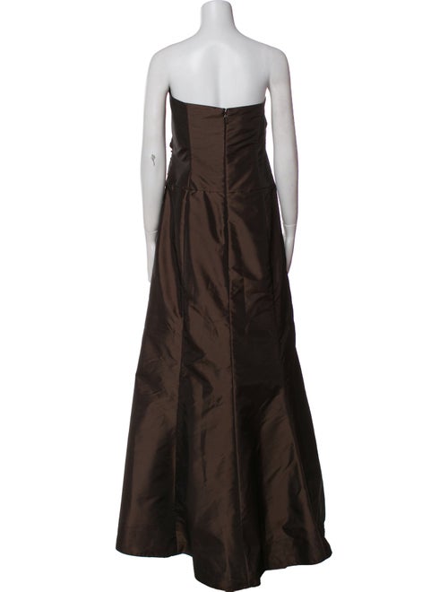 Amsale Strapless Long Dress