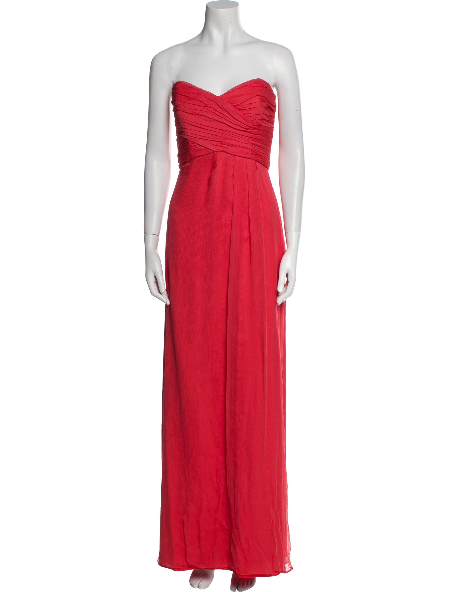 Amsale Silk Long Dress