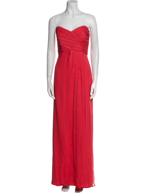 Amsale Silk Long Dress