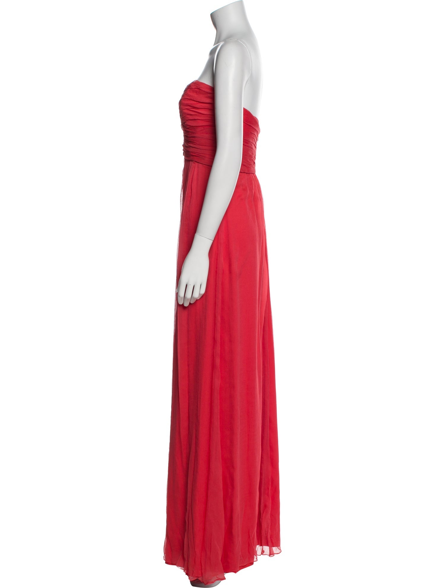 Amsale Silk Long Dress