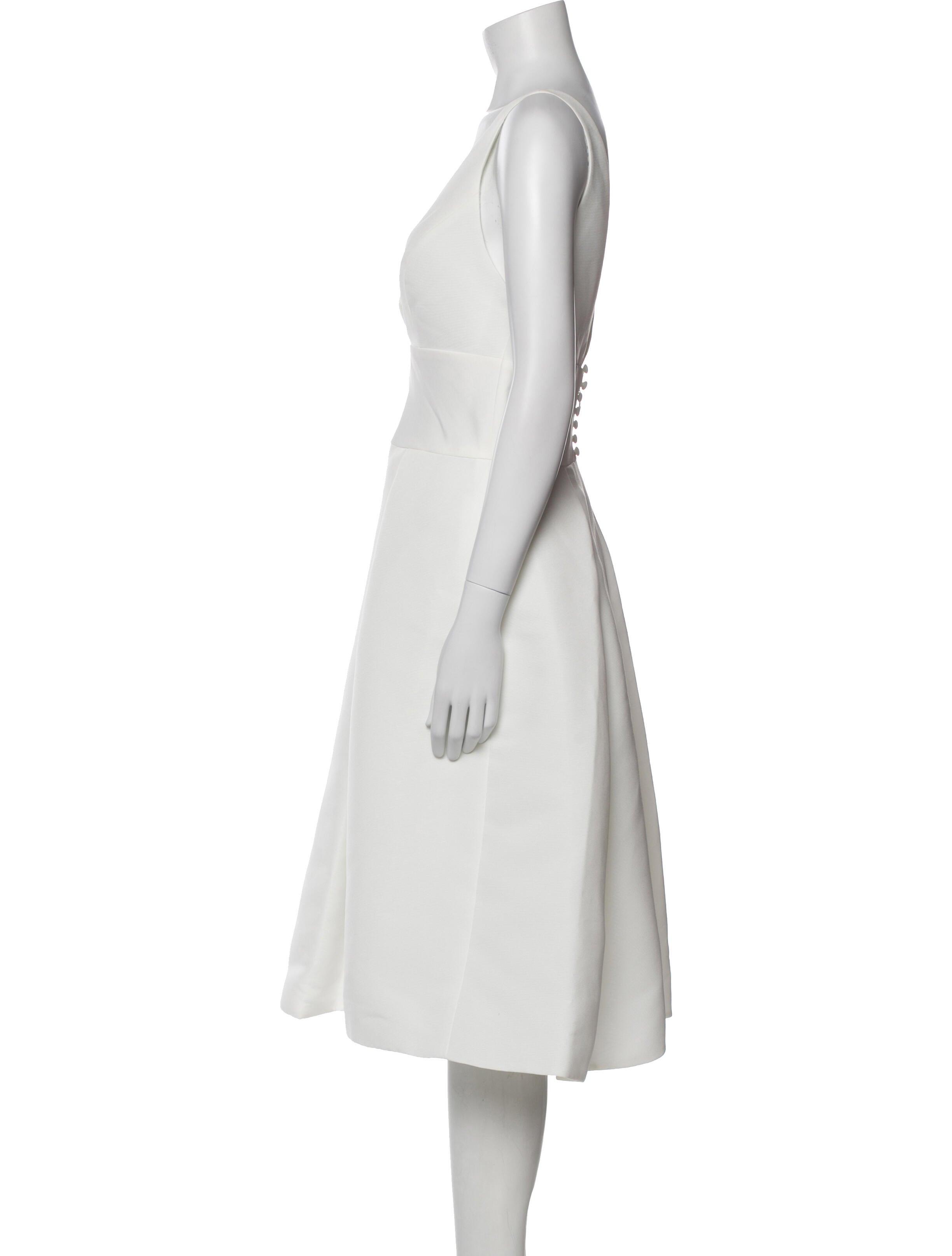 Amsale V-Neck Midi Length Dress w/ Tags