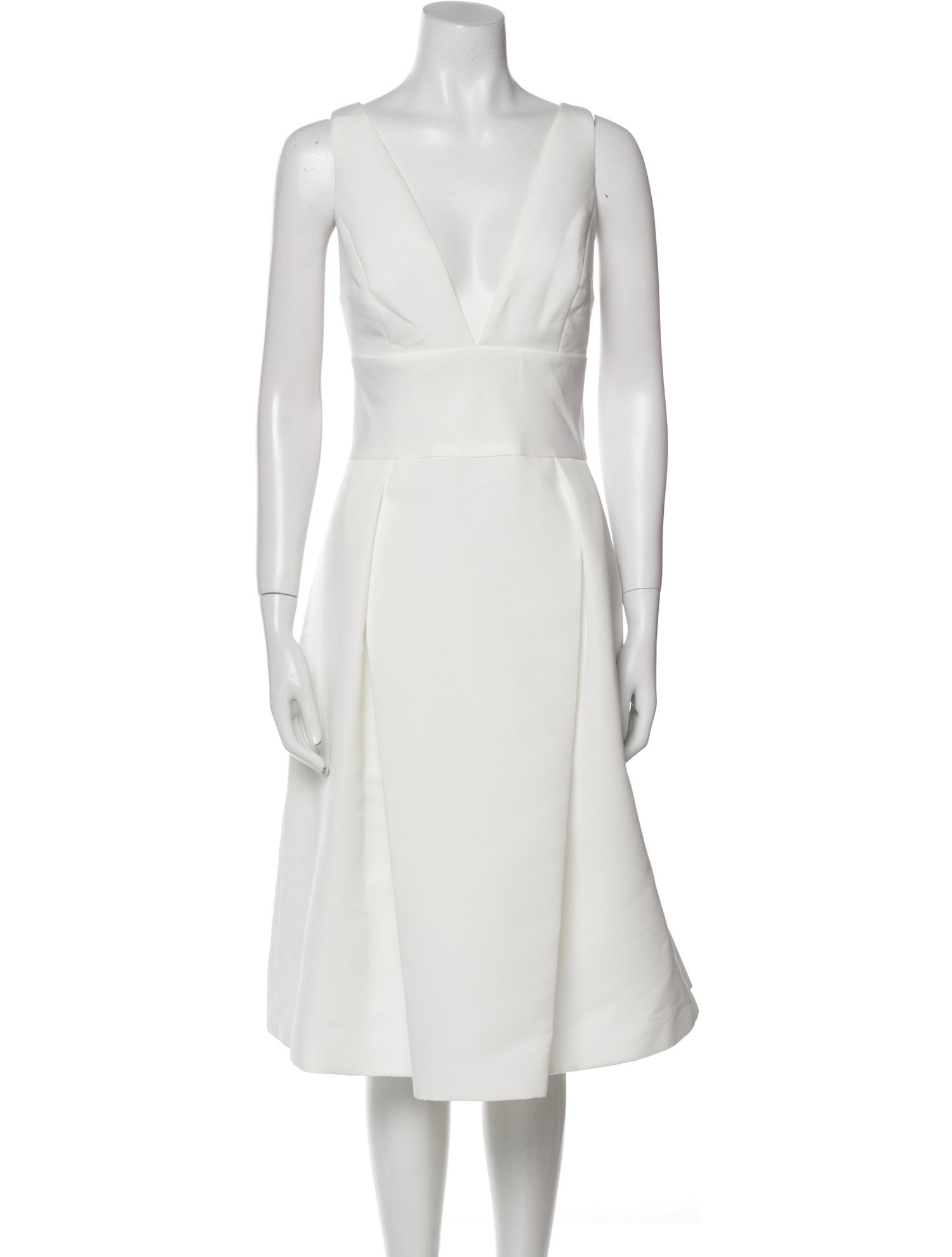 Amsale V-Neck Midi Length Dress w/ Tags