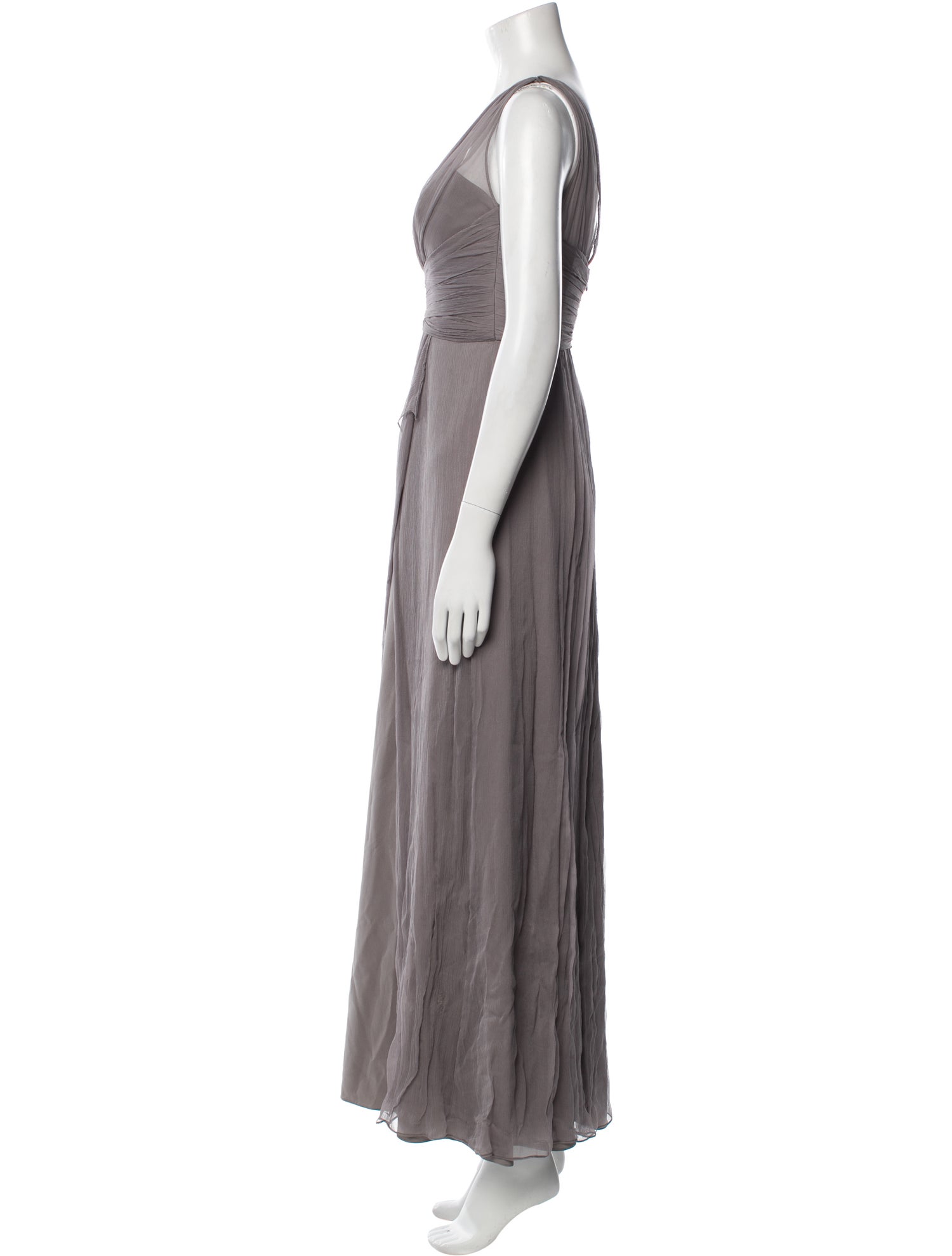 Amsale Silk Long Dress