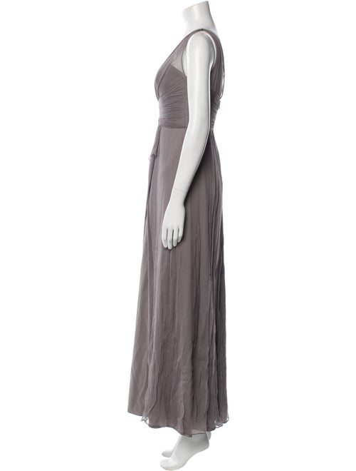 Amsale Silk Long Dress