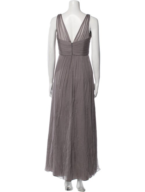 Amsale Silk Long Dress