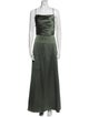 Amsale Square Neckline Long Dress
