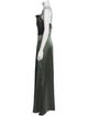 Amsale Square Neckline Long Dress