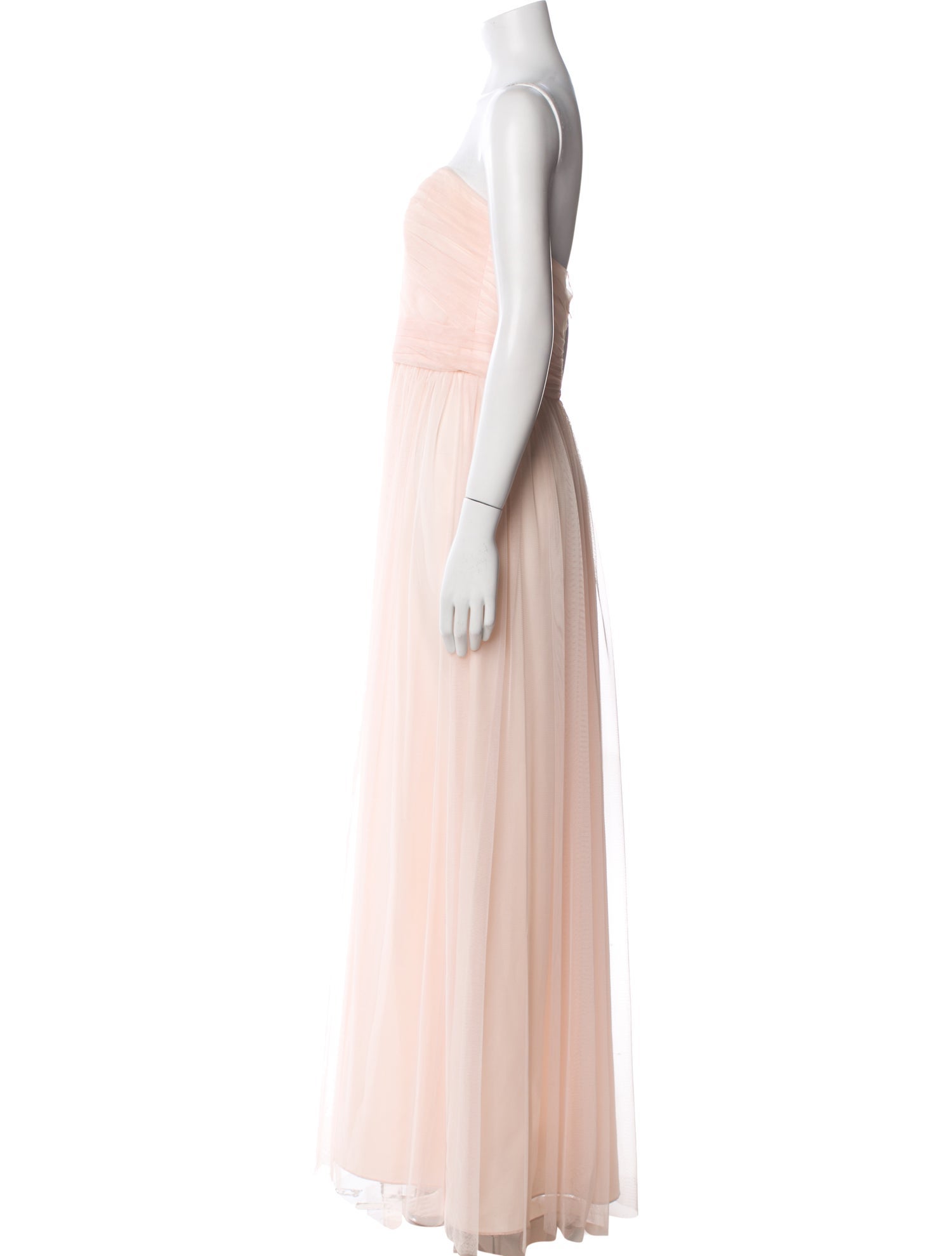 Amsale Strapless Long Dress