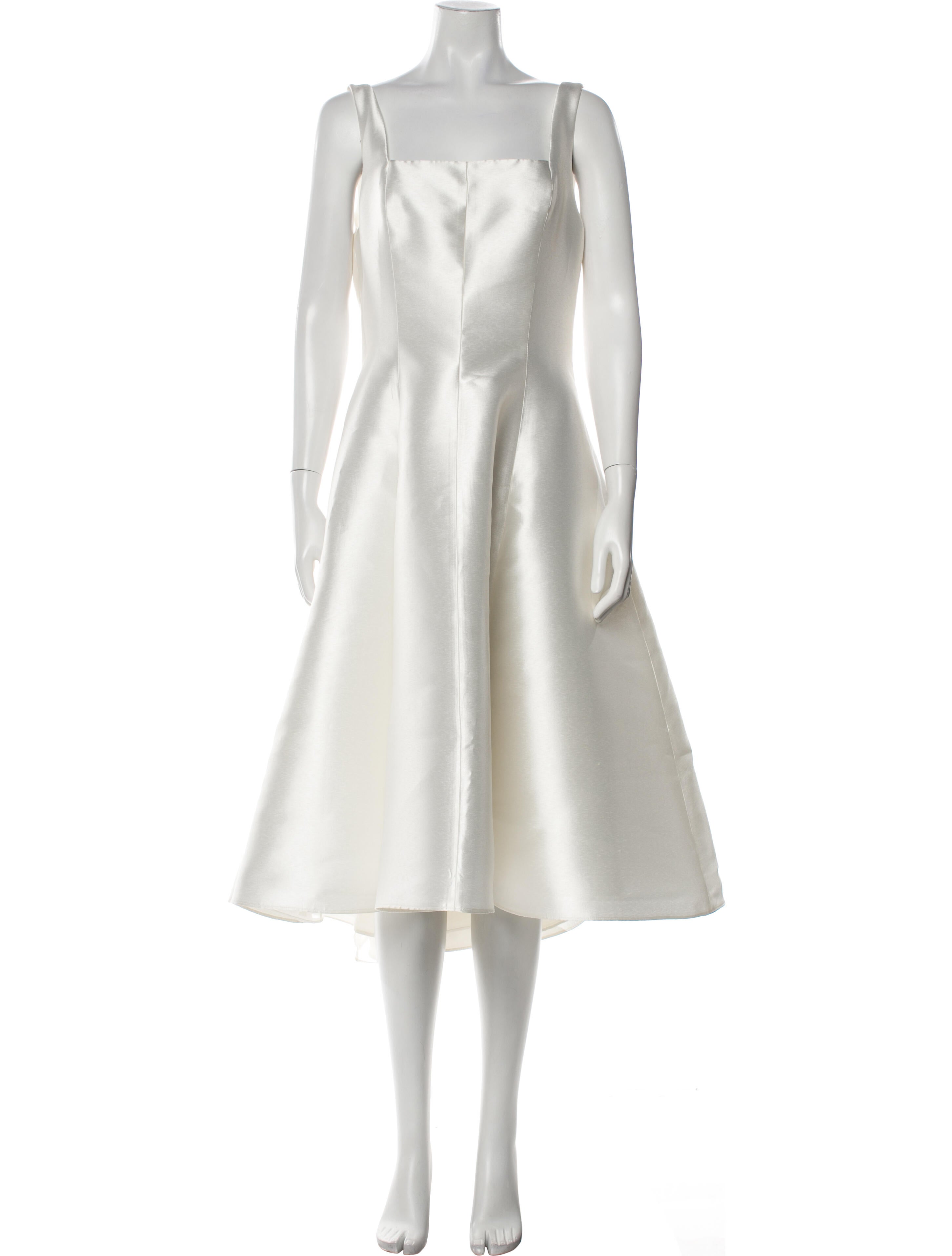 Amsale Square Neckline Long Dress