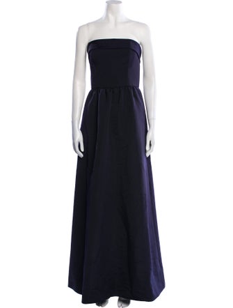 Amsale Strapless Long Dress