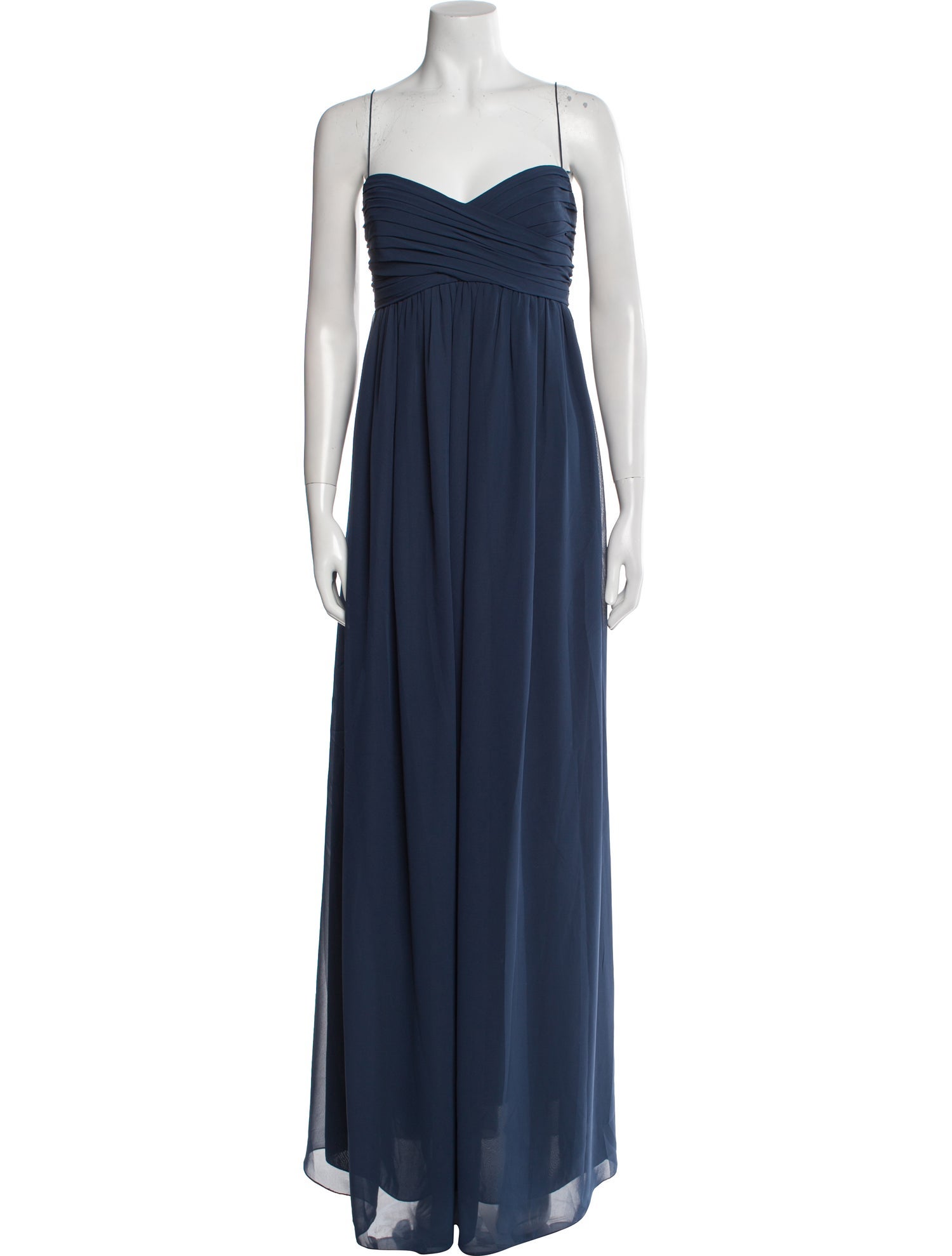 Amsale Square Neckline Long Dress