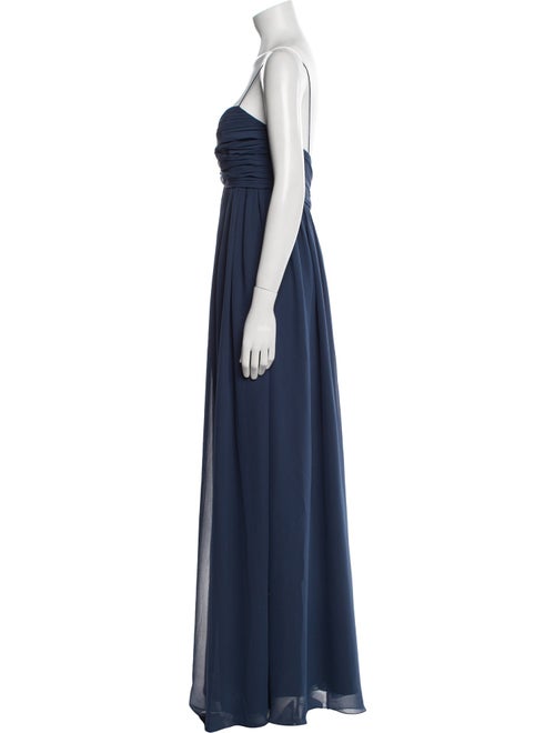 Amsale Square Neckline Long Dress
