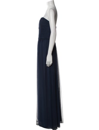 Amsale Strapless Long Dress